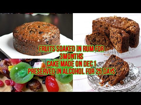 How to Make rum soaked Rich Christmas Fruit Cake | most moist Traditional plum Cake Recipe