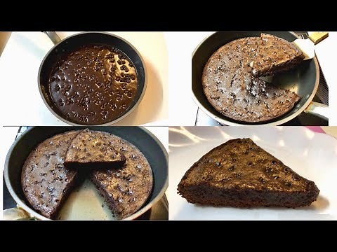 Brownie In Fry Pan - Chewy & Fudge Brownie in Pan Easy Steps