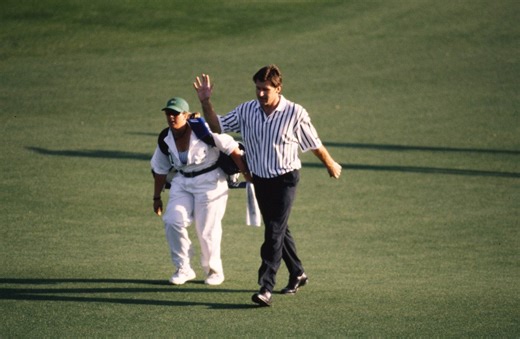 Nick Faldo reveals Greg Norman's 'weakness' that he saw on the 2nd tee on Sunday at the 1996 Masters