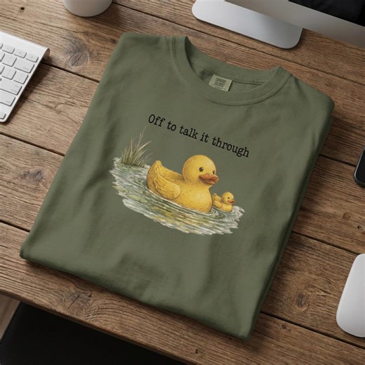 Rubber Duck Debugging T-shirt | Funny Programmer Gift | Software Engineer Tee | Mental Health Shirt | Duck Therapy Tee | Gift for Developers - Etsy