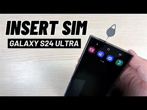 How To Insert SIM Card Into Samsung Galaxy S24 Ultra