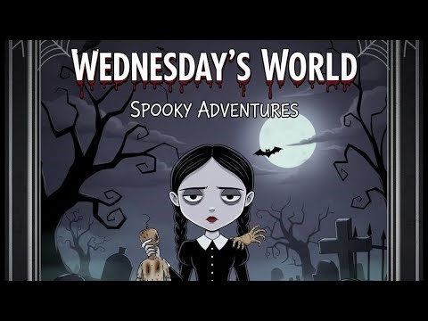 SPOOKY ADVENTURES" or "WEDNESDAY'S WORLD."
