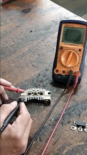 Teste placa de diodo alternador Arno Delco Remy uso multimetro digital automotivo #shorts #short