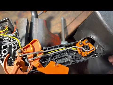 Stihl MS201tc Top Handle Rebuild. Overly Detailed with wiring harness and linkages