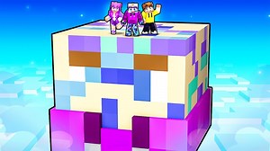 Surviving on ONE DASH CHUNK in Minecraft!