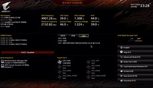 Gigabyte Z490 AORUS Ultra BIOS Overview