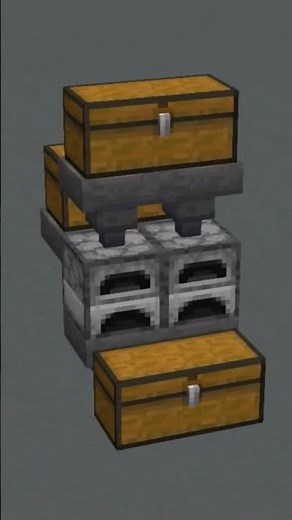 How to Build a Automatic Smelter in Minecraft #minecraft #minecraftbuilding #tutorial #tiktok