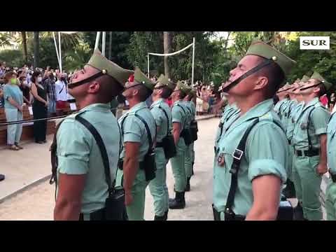 Los legionario cantan en el centenario del 'Novio de la Muerte'
