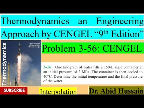 Determine T1 and P2 of the water |P 3-56|ThermodynamicsAn EngineeringApproachbyCENGEL9thEdition