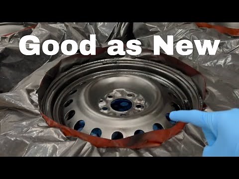 Painting Steel Rims - Make them look a lot better!