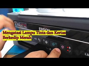 cara RESET Printer L385 Epson Lampu Kertas berkedip Merah | resetter L385 |