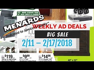 Menards Weekly Ad February 11 - 17, 2018 Coupon Deals