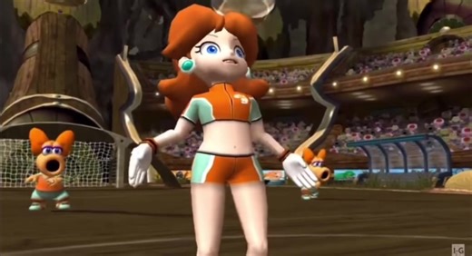 Princess Peach vs Daisy Showdown in Mario Strikers