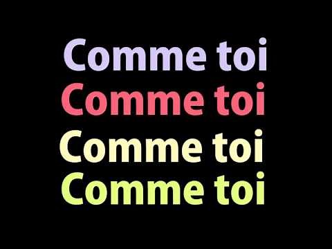 Jean-Jacques Goldman - Comme Toi (lyrics)