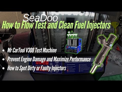 SeaDoo // How to Flow Test the Fuel Injectors and Ultrasonic Clean Them