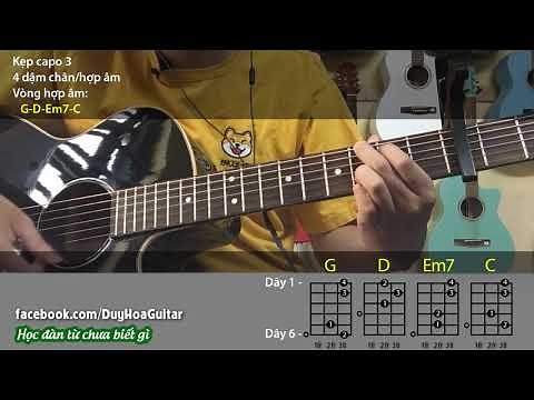 (HỢP ÂM CHUẨN) BÀI CA TUỔI TRẺ - DALAB | Hướng dẫn guitar, hợp âm | Học guitar ở hà nội