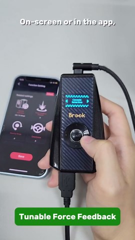 Brook Ras1ution X-Racing Wheel Converter for Xbox Series X|S, Xbox One, Xbox 360 | 60+ Steering Wheels Supported | Force Feedback & App Control