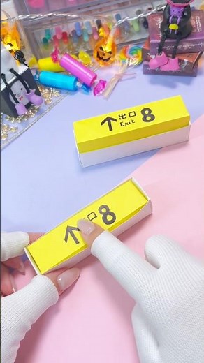 [Very Popular] Push it endlessly! How to make an Exit 8 push pop 💛 Addictive origami toy ✨ #Exit8...