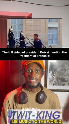 Shocking 😳 The full video of president Boikai meeting the President of France 🇫🇷 Congratulations to Liberia #Liberia #explore | Twit King