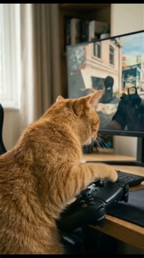 My Cat in Dhurandhar Form 😼🔥 | Full COD Mode Cat Gamer | Pro Cat Playing Call of Duty