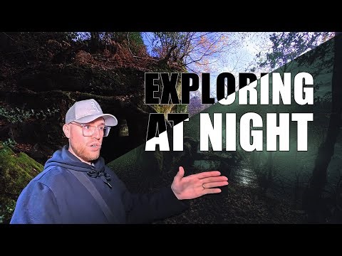 Exploring Weird Caves & Tunnels AFTER DARK!