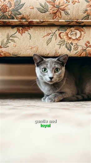 “Russian Blue cats are so gentle and loyal #catsworld #tabby #catblogger #catheart #adoptcat