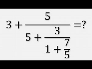 Continued Fraction Simplification.