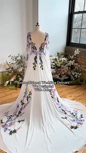1.4K reactions · 48 shares | Colorful wedding dresses for the kind of...