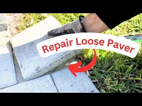 Repair Loose Paver on Steps or Concrete | Attach Paver, Brick to Steps | Adhere Masonry to Concrete