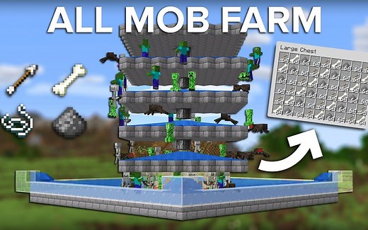 【Minecraft】Shulkercraft：刷怪场-每小时10,000+件物品-易于构建