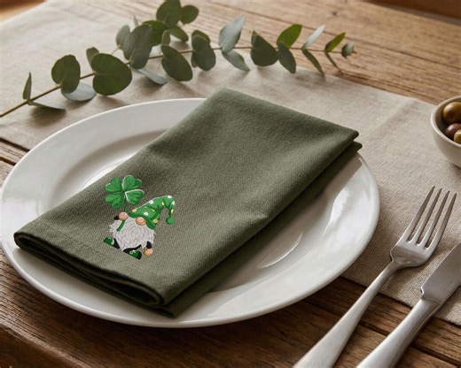 St Patricks Gnome Table Decor Set With Runner Napkins Placemats and Coasters - Etsy