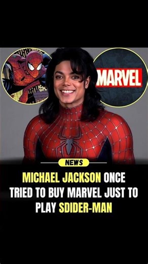 Michael Jackson Almost Became Spider-Man?! 😳🕷️#shorts #marvel #spiderman #michealjackson