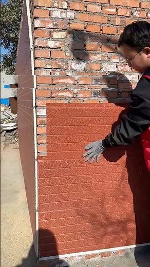 Installing integrated metal carved board on exterior wall process
