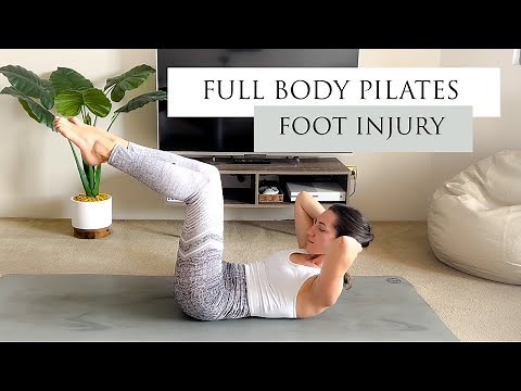 15 Minute Full Body Pilates with Foot Injury | Intermediate Pilates