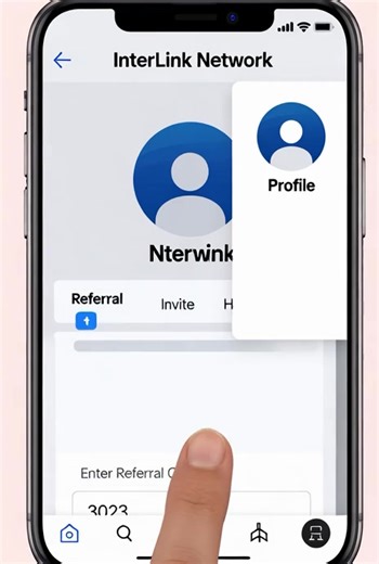 Rahul Sai Rcft on Instagram: "Steps after installing the app: Open the InterLink Network app and sign up/log in (usually requires creating an InterLink ID, which may involve KYC/biometric verification for full mining activation). Complete any initial setup, like identity verification, to start mining (it's often free and passive). Go to your profile (usually top-right corner or menu). Look for the Referral, Invite, or Human Hash section/tab. Enter/submit the referral code: 302344221795. Submit/a