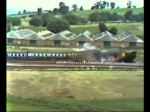 Nuclear Flask Train Crash Test BBC News 1984