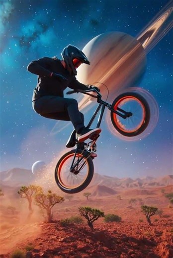 bmx biking outer space