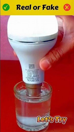 💦 Water and Bulb Experiment 💡🤕 #shorts