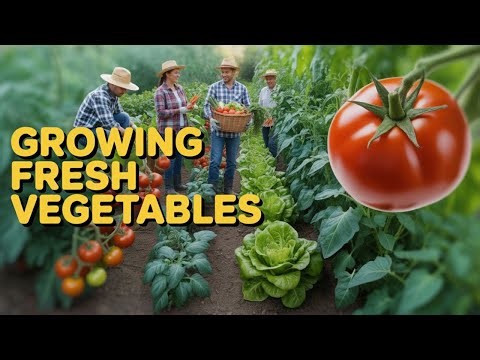 VEGETABLE Farming Process Explained in 4K | From Seedling to Fresh Harvest