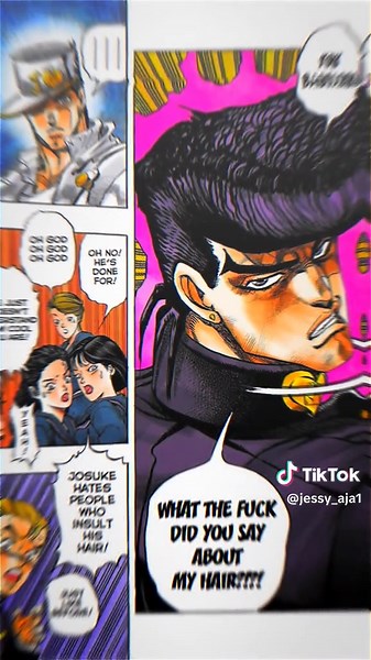 Jotaro Kujo y Josuke Higashikata en JoJo's Bizarre Adventure