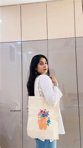 DIY Tote Bag Painting 🎨 | Easy & Aesthetic Custom Bag