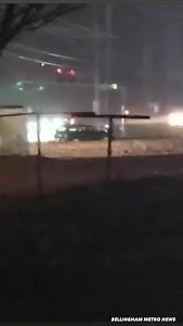 READER REPORT: Car stuck on the tracks, portal and Grandview. Video Credit via: Jennifer Stone | Bellingham Metro News