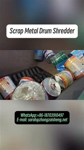 Scrap Metal Drum Shredder | Waste Steel Drums Shredding Machine