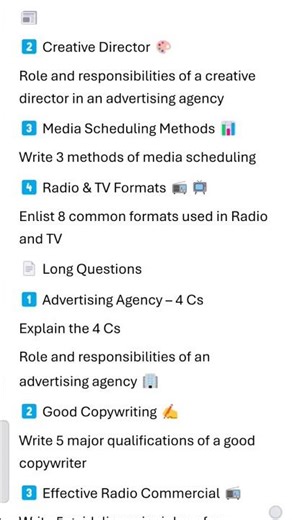 MCM501 Exam Analysis | Headlines, Media Scheduling & Advertising Agency