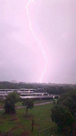 Incredible! ⚡ Check out the lightning show over Darwin this morning. Andrew got up early for some storm chasing and captured this at Hastings Over Mindil. Did you get any shots of the storm? ⛈️ 📹 Andrew Boutillier | ABC Darwin