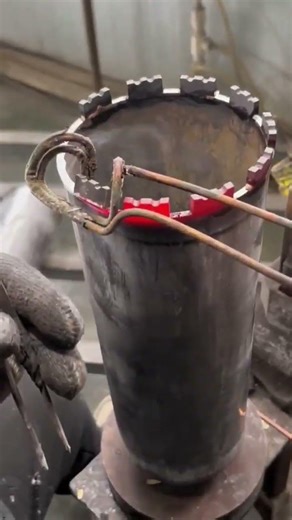 Carbide Tips Welding on Pipe Tools – Precision Hardfacing Process #MetalWorking #WeldingProcess