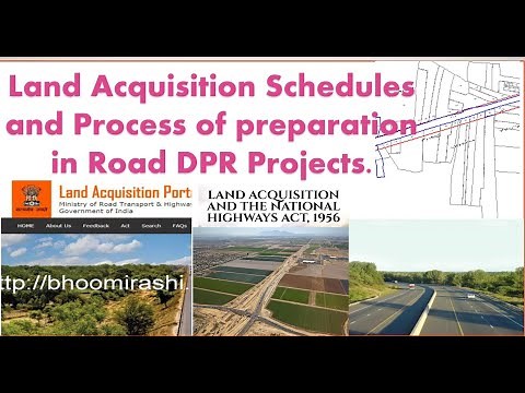 Land Acquisition Process and Schedules preparation in Road DPR Projects|| Civil Engineering |Highway