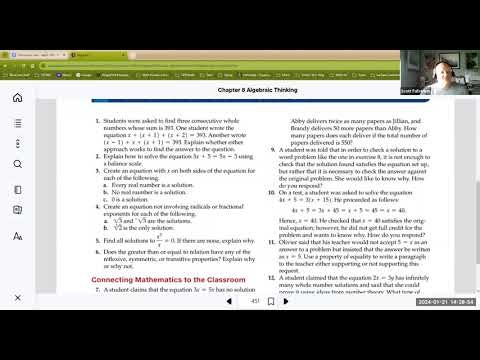 Section 8.2 - Mathematical Connections Overview