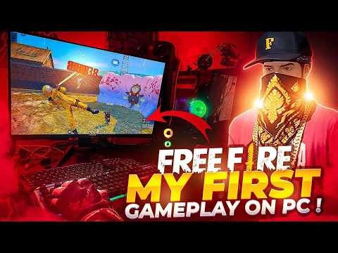 FRIST TIME PLAYING FREE FIRE ON PC