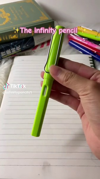The infinity pencil is so cool 🥳💓#us #goodthing #amazonfinds #homehacks #tiktok #fyp #fypyou #infinitypencil